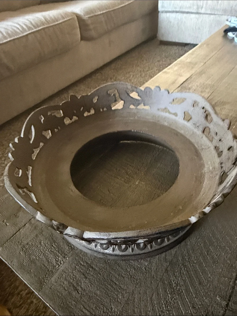 Certified International Heritage bowl and stand
